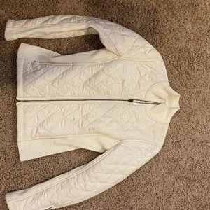 prana off white coat